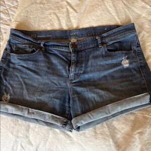 LOFT Denim Roll Short